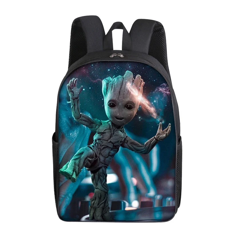 Marvel Groot Disney Backpack Movie Cartoon Print School Bag Student Supplies Fashion Men Women Office Storage Knapsack Cute Gift