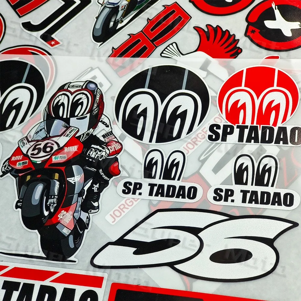 Racing Rider Number 26 41 56 99 Reflective Motorcycle Racing Fuel Tank Sticker Decoration Decals For Yamaha Ducati Honda