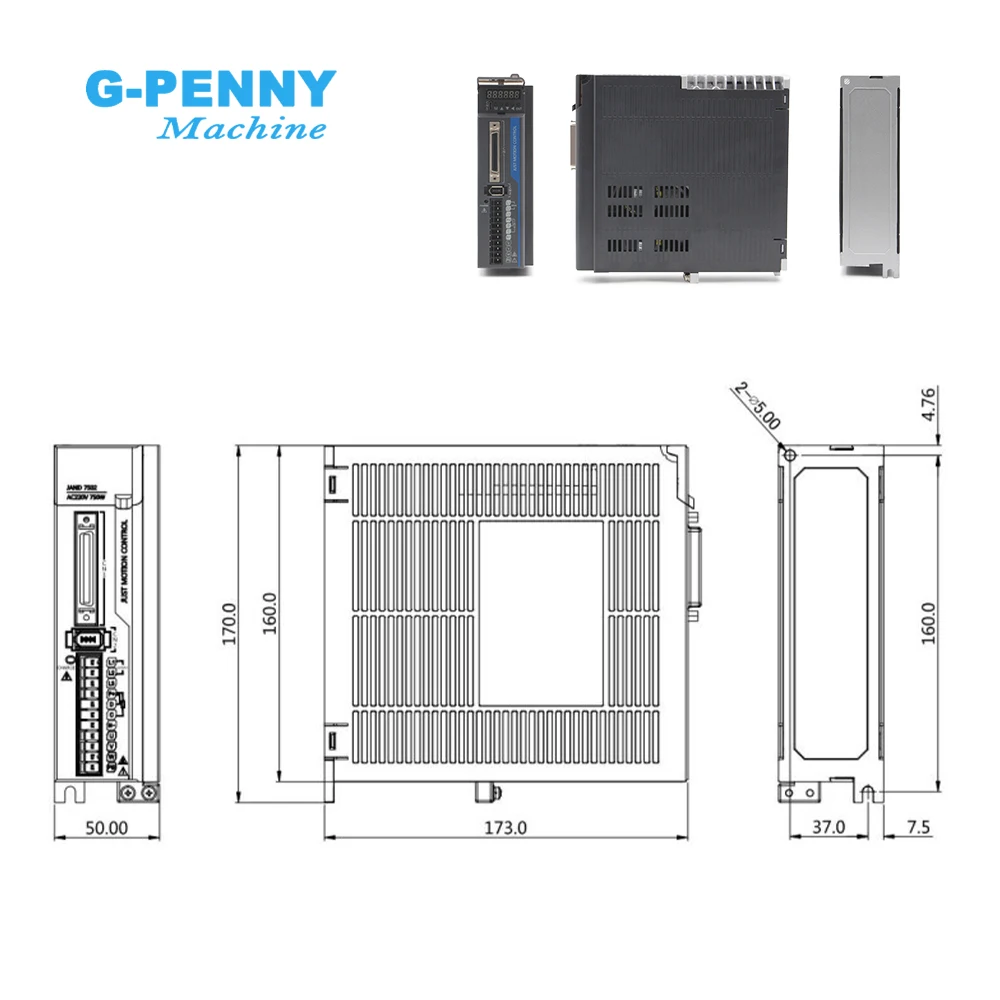 Imagem -05 - G-penny & Jmc80gst 1000w 1kw 200240v 3000r Min 3.18n.m Jand10002-20b 80jasm510230k Jogo Magnético do Servo Motor da ca