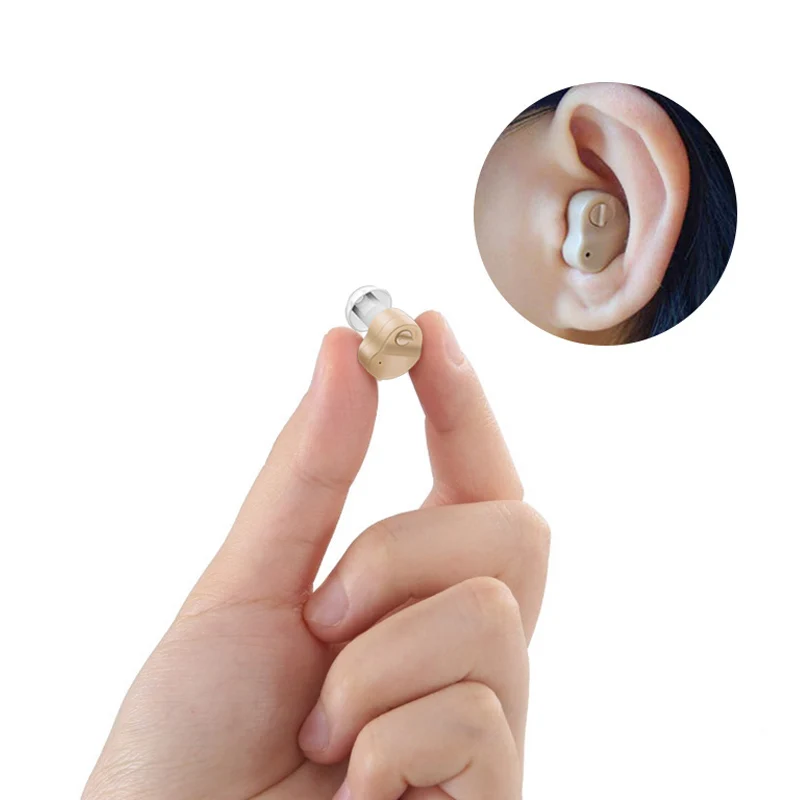 1PC Hearing Aid CIC Type With Easy LR41 Battery Personal Listen Up Electronic Ear Sound Amplifier For The Elderly Hear Sound