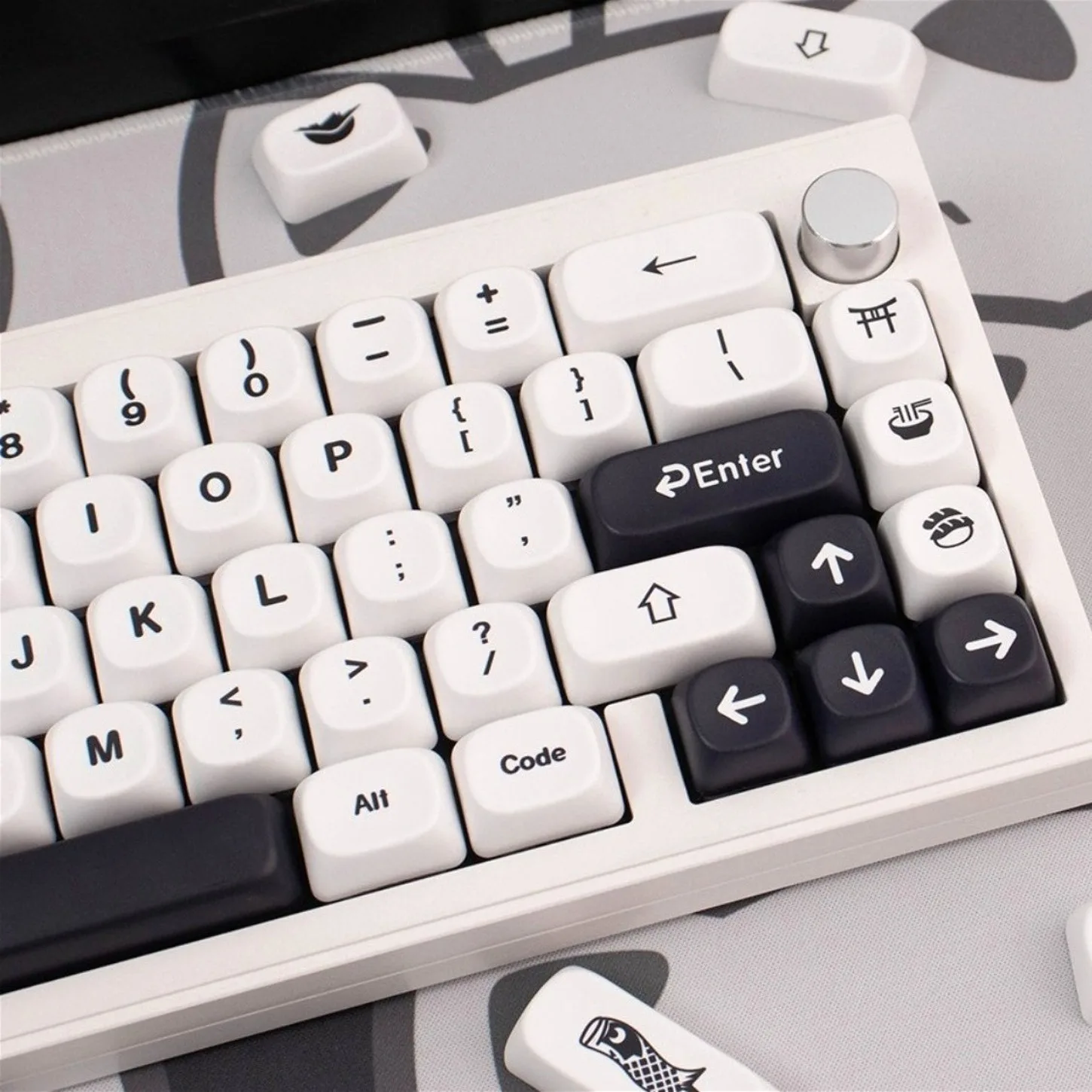 

Минималистичные черно-белые английские кейкапы MOA PBT, 144 клавиши для механической клавиатуры Wooting, набор кастомных игровых кейкапов