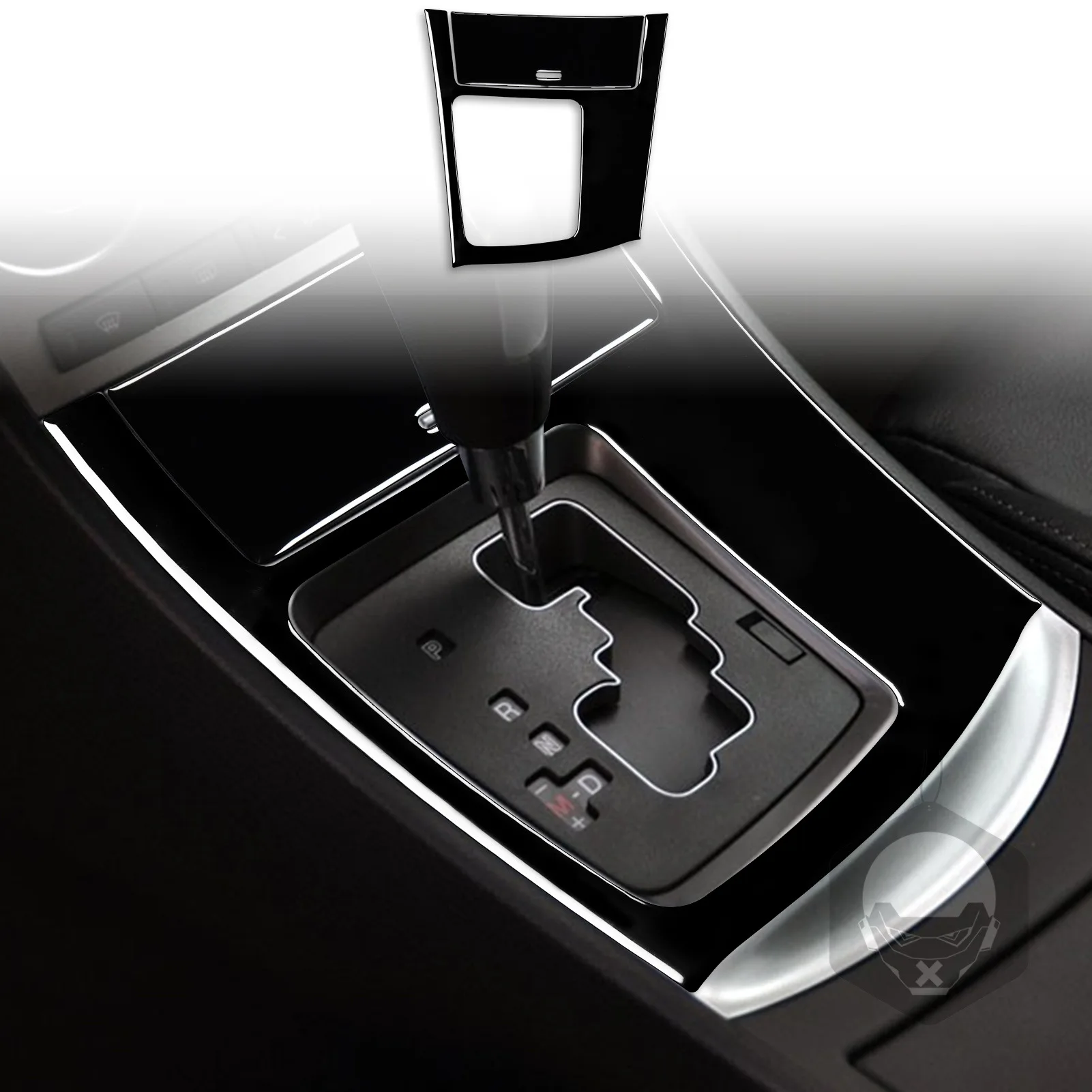 1 шт., фортепианно-черный автомобиль, панель переключения передач, рамка, накладка, наклейка, подходит для Mazda 3 Axela 2010 2011 2012 2013