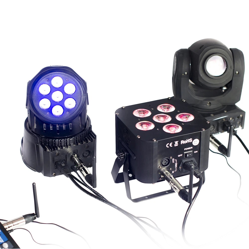 

DMX512 2.4G ISM Wireless 5PCS Transmitter Receiver Kit for Party DJ Show Club Disco KTV Stage Light