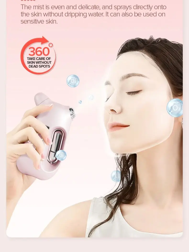 Humidificador de vapor facial para el cuidado de la piel, dispositivos de belleza para uso doméstico, vaporizador facial, nebulizador, vapozone, cuidado facial