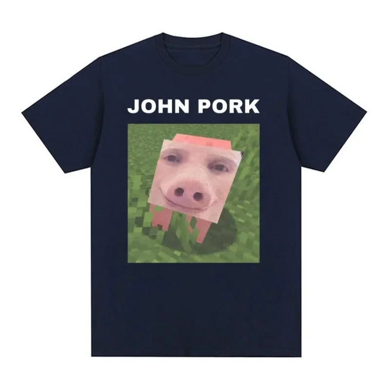 John Pork Lustige Meme T-shirt Männer Frauen Mode-Trend Kurzarm T-shirt Männlichen Sommer Casual Oansatz Tops T Shirt Streetwear