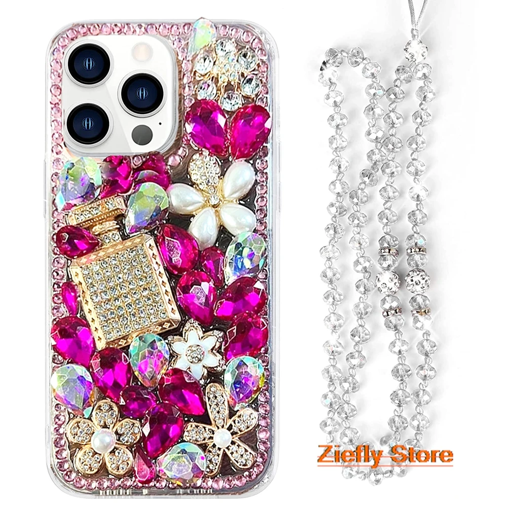 

Luxury Plating Flash Shiny Rhinestone Phone Case For iPhone 11 12 13 15 16 Pro Max Soft Bumper Protector On 14 Plus Bling Cover