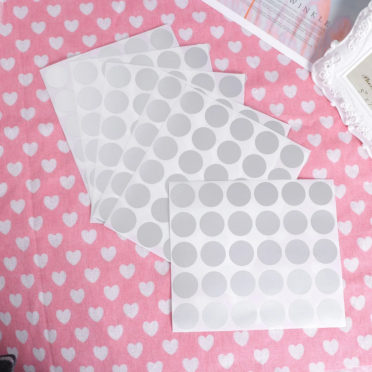 

5pcs Round Stickers Self Peel Stick Diy Labels For s Crafts Gender Shower Wedding Save The Date Scratch Off