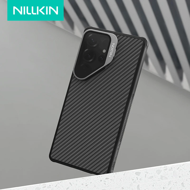 

Чехол NILLKIN из арамидного волокна для Samsung Galaxy S25 Ultra с полупрозрачной крышкой для камеры