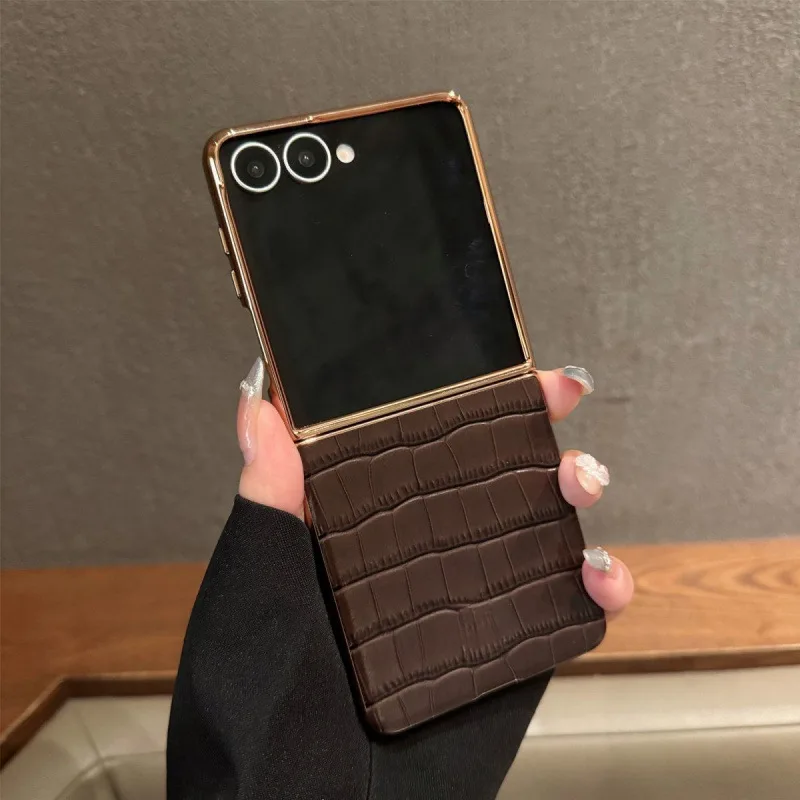 

case for Samsung Z FLIP 7 6 5 New leather folding screen protective case Shock Proof Anti-Fingerprint tough shell Anti-Scratch