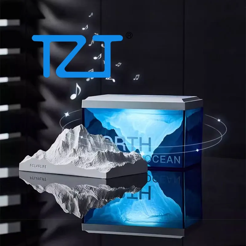 TZT-ベッドサイドナイトライト,Bluetoothスピーカー付きアロマディフューザー,無段階調光,1.6W,青とピンク