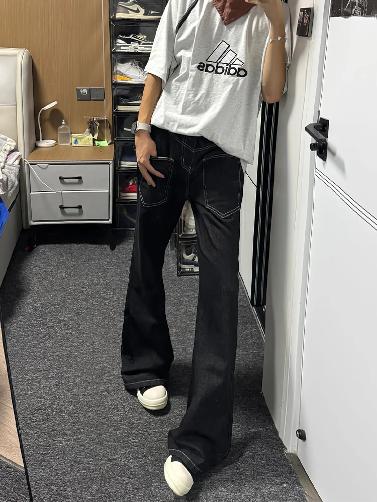 

Bla American Spliced Knife Jeans Men's Original Street Loose Straight Leg Pants Casual ex Workwear Trousers