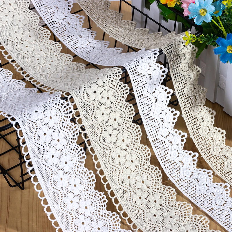 Water-soluble Embroidery Lace, DIY Clothing, Home Textile, Sewing Accessories, 5Yards/Lot, Width 5-6.5cm, RS4763, New