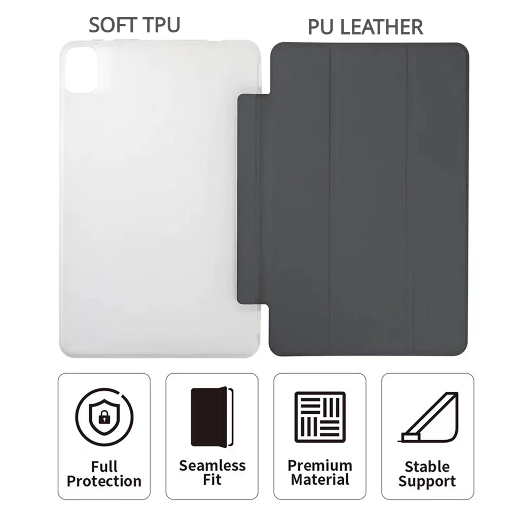 Smart Case for Teclast M50 Pro 2023 10.1 Inch Tablet Cover Stand PU Leather Case for Teclast M50 Pro M50HD Folio Cover