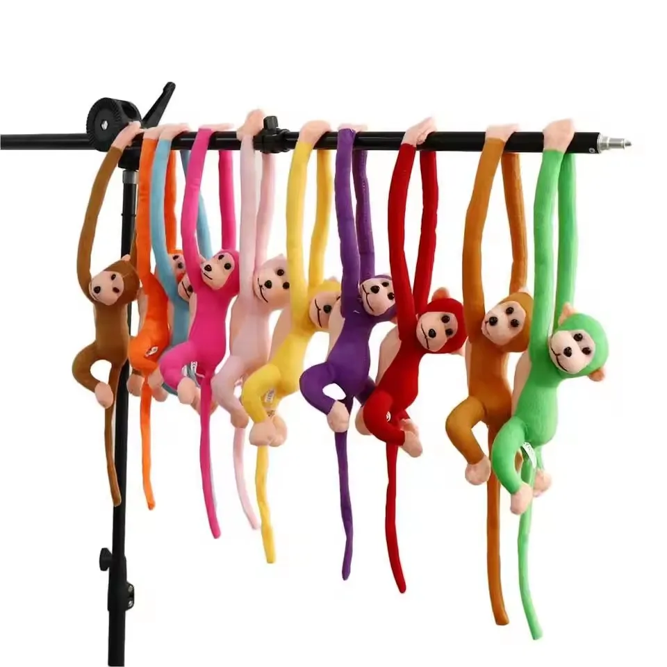 60cm Plüsch-Affen-Spielzeug, Kuscheltier, niedlicher Affe mit langen Armen und Schwanz, Plüsch-Maskottchen, Raumdekoration, Kinderspielzeug