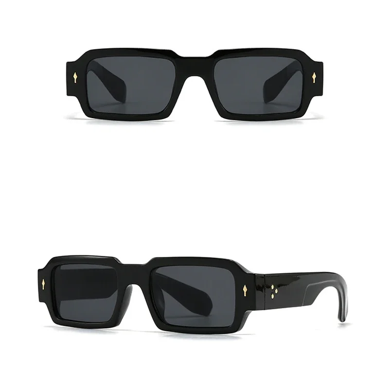 Luxury Brand Designer Square Classic Rivet Sunglasses Women For Men Male Trendy Sun Glasses Vintage Popular Punk Shades UV400