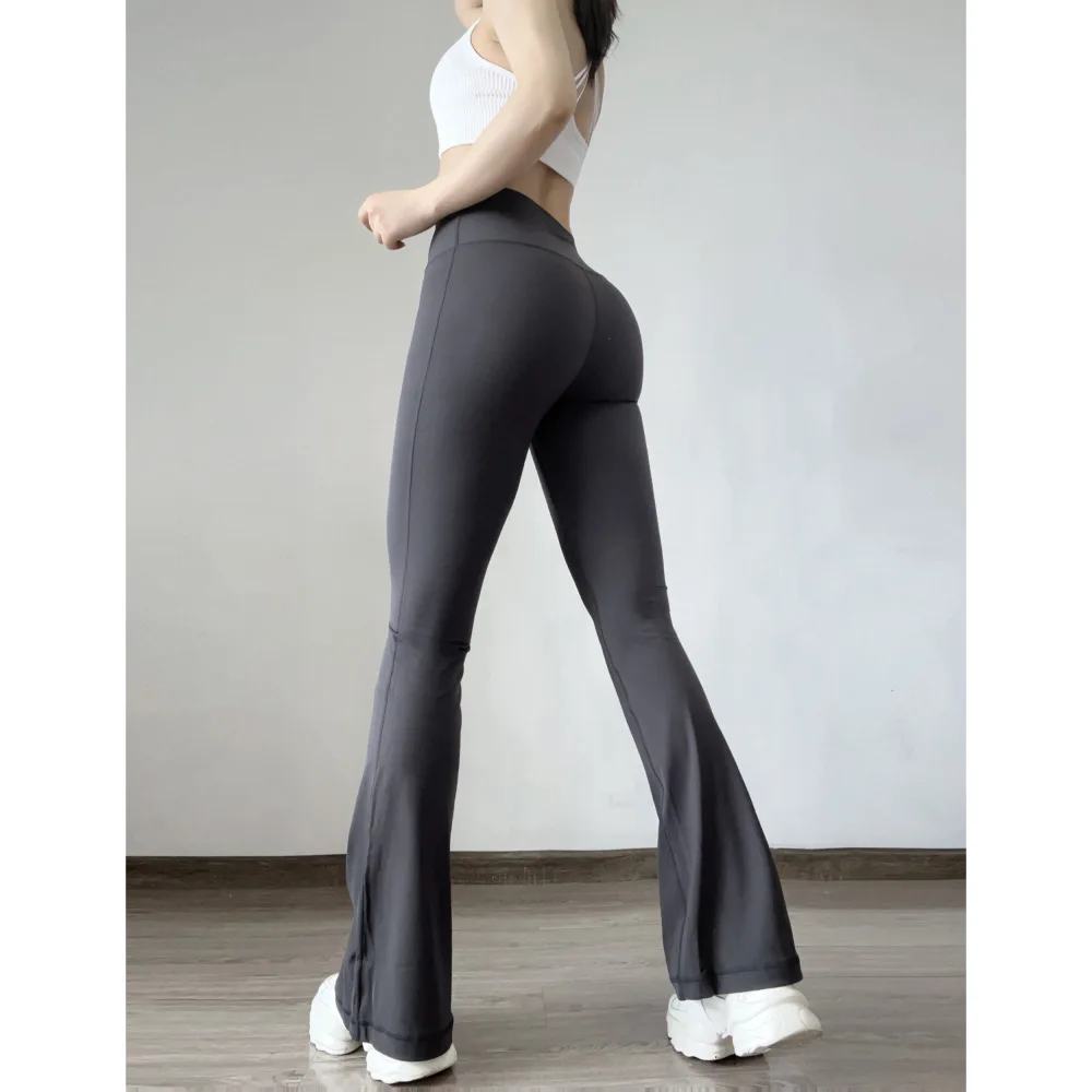 Women's Sports Flared Pants High Waist Legs Long Fitness Yoga Pants Pilates Casual Comfort Skinny Pants