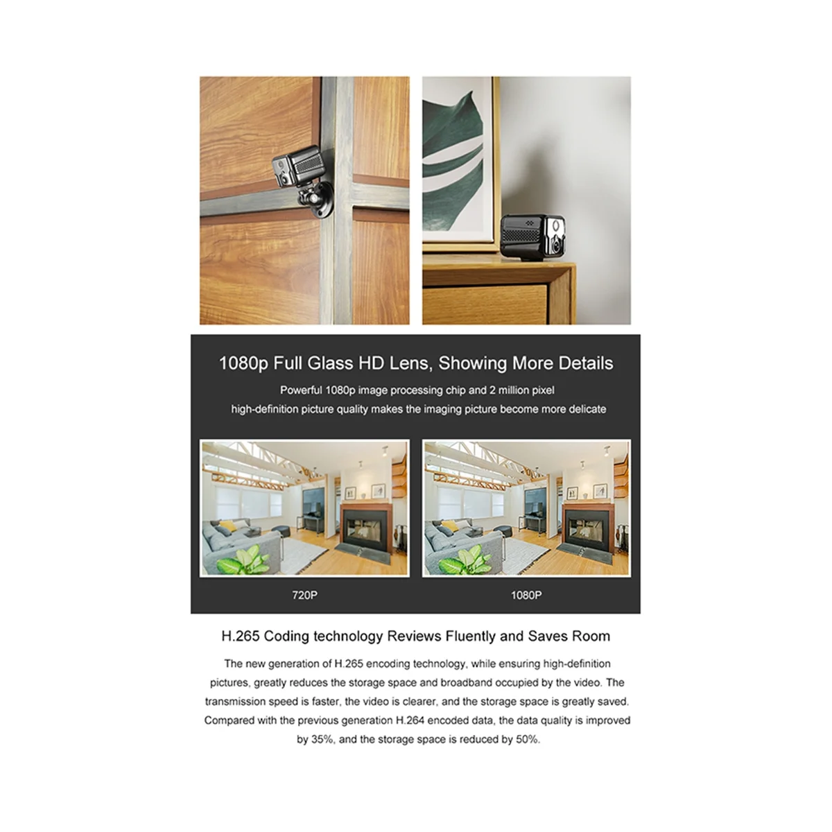 T9 4G Wireless Mini Camera 2-Way Audio Remote Network Monitoring 1080P IP Camera Night Vision Camcorder(A)