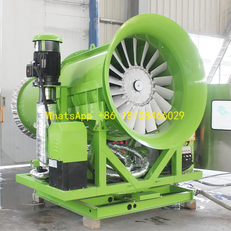 Equipamento de limpeza fornecido pulverizador de água aço carbono mesquita verão tempo quente spray resfriamento usado caixa nevoeiro canhão máquina