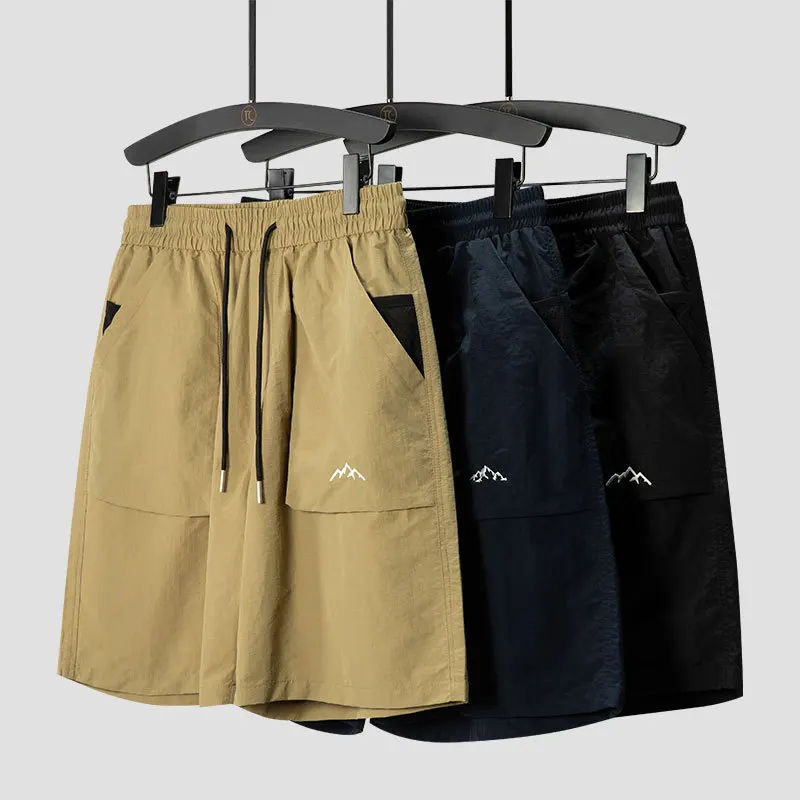 

Men's Clothing Men's Shorts Summer Sports Running Shorts Elastic Loose Quick Drying Pants Men's Outdoor Fitness Casual Pants