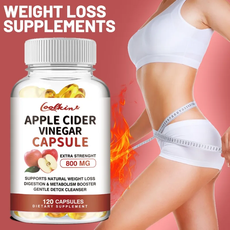 

Apple Cider Vinegar Capsules, Weight Management,Fat Burning, Detox, Boosts Metabolism, and Promoting Gut Health