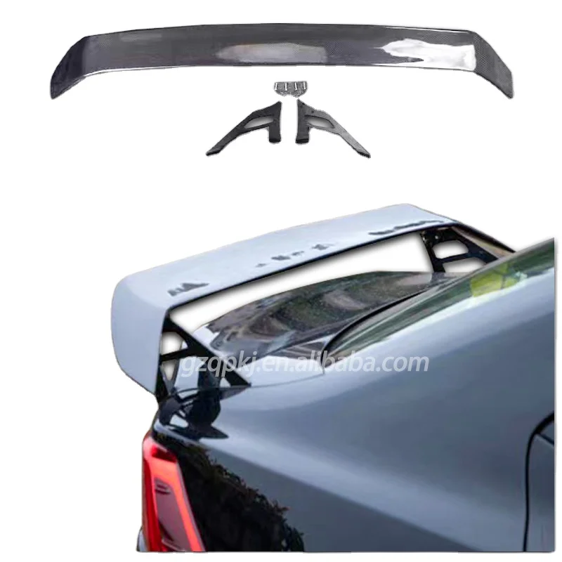 Carbon fiber rear spoiler fins are available for the 2013-2020 Lexus IS250 IS300 body kit