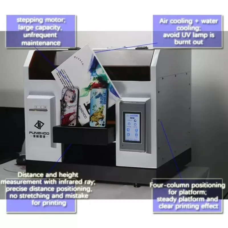 Brand New ACHI Newest Mini UV Print Er A4 Uv Printe R For Phone Case Printe R