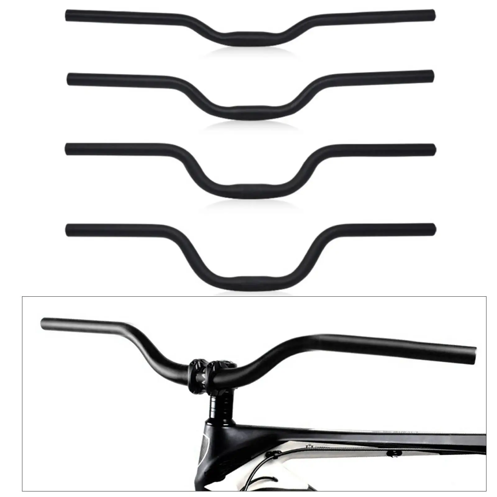 Lightweight Mountain Bike Handlebar MTB Down Hill DH Bicycle Extra Long Riser Bar 25.4mm 380mm 900mm High Rise Handle Bar