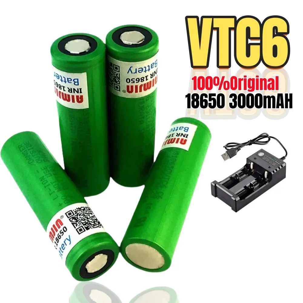 2025  Original 18650 3.7v 3000mAh for Sony 18650 VTC6 3000mAH lithium battery rechargeable battery