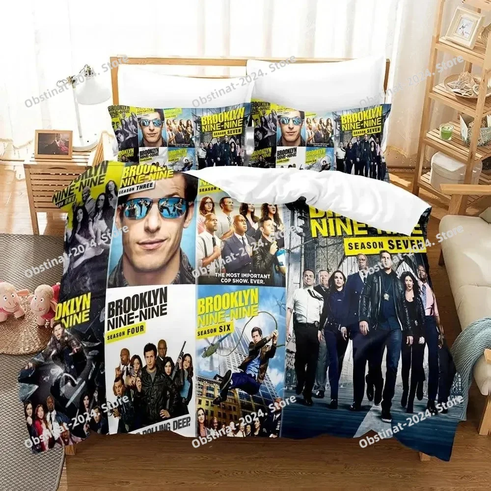 

Brooklyn-Nine-Nine Bedding Set Printed Duvet Cover Pillowcase Single Double Style Queen King Size Sets 3D Print