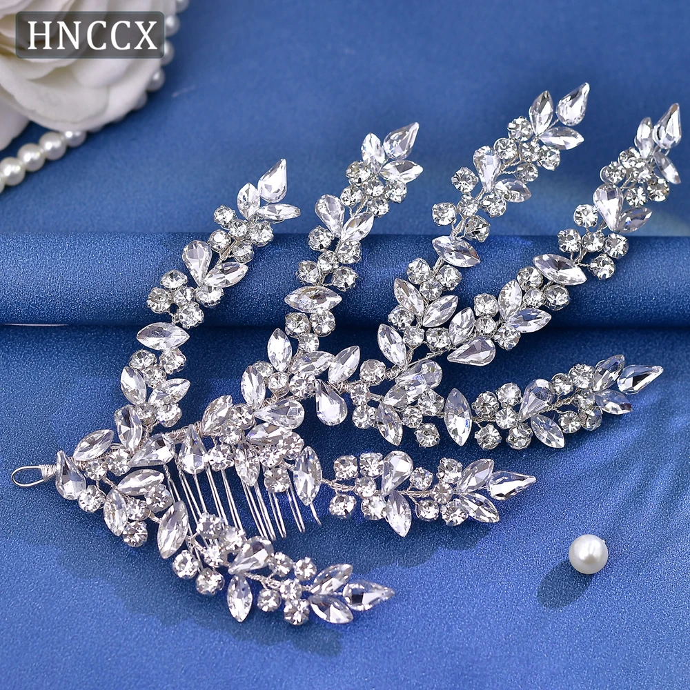 

Fashion Rhinestone for Bridal Headpiece Handmade Bride Wedding Hair Comb Woman Headwear Korean Accessories CP576