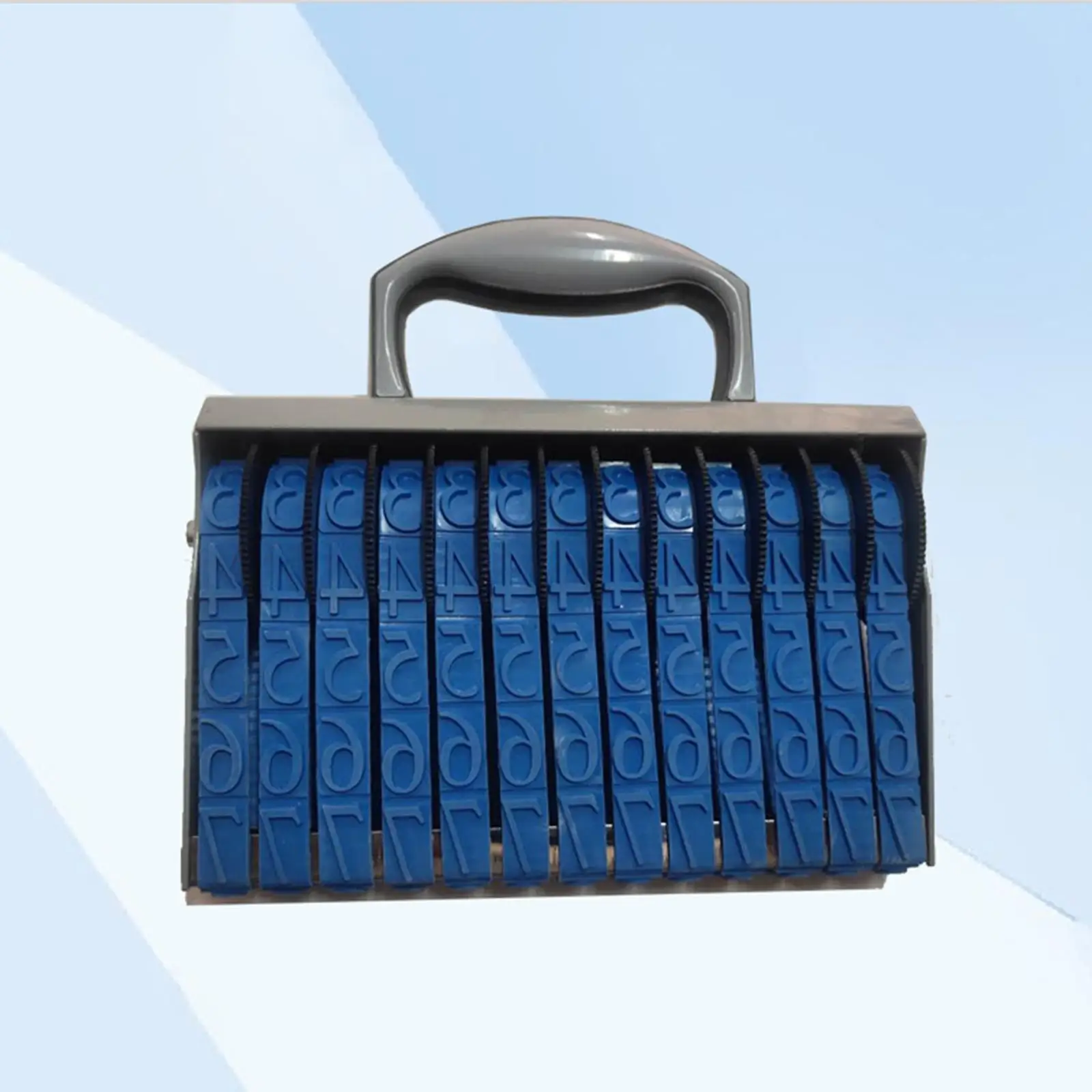 ختم رقم مطاطي مكون من 13 رقمًا، ختم ختم رقم العجلة المتدحرجة لوقت التقويم #3