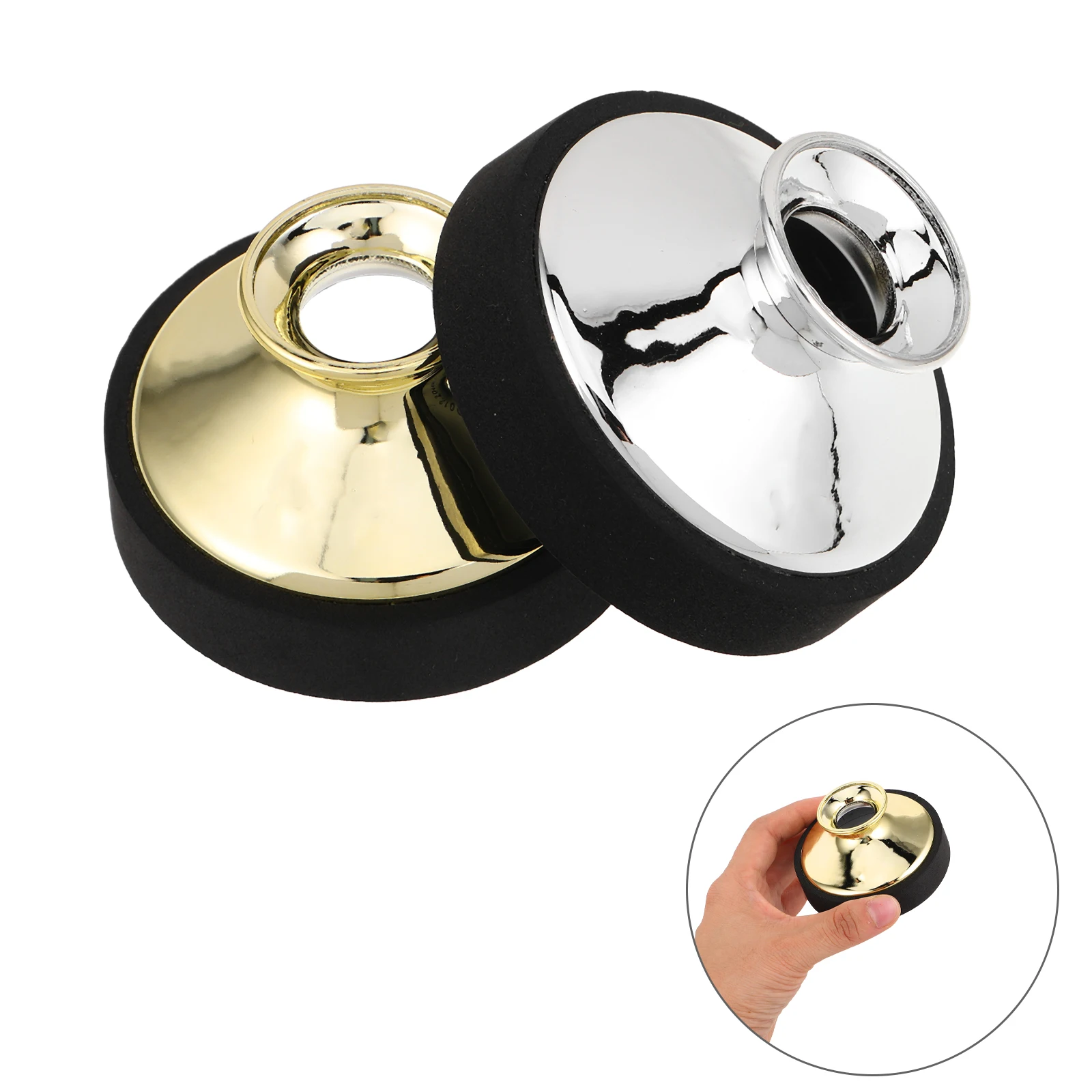 

2 Pcs Saxophone Slam Alto Accessories Mute for Round Muffler Sound Abs