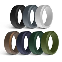 Creative Trendy Silicone Elastic Rings Set Decorative Accessories Holiday Gift for Men