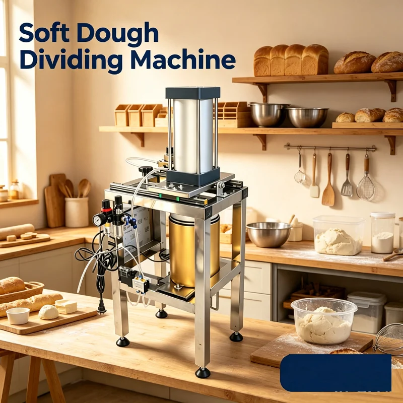 Pneumatic Extrusion Soft Dough Dividing Machine Dough Cutting Machine 10-100G Weight Adjustable For Dumpling Bread Pizza Keep Do