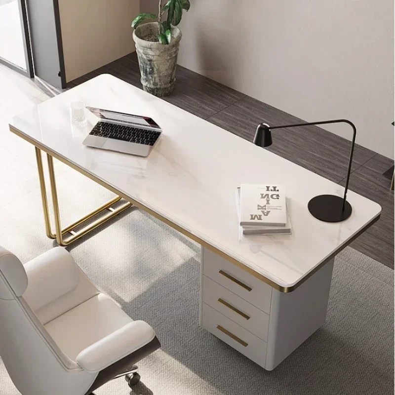 

Motion Standing Desks Study Tables Minimalist Rock Board Desk Light Luxury Learning Desk Computer Office Table Computer Gaming