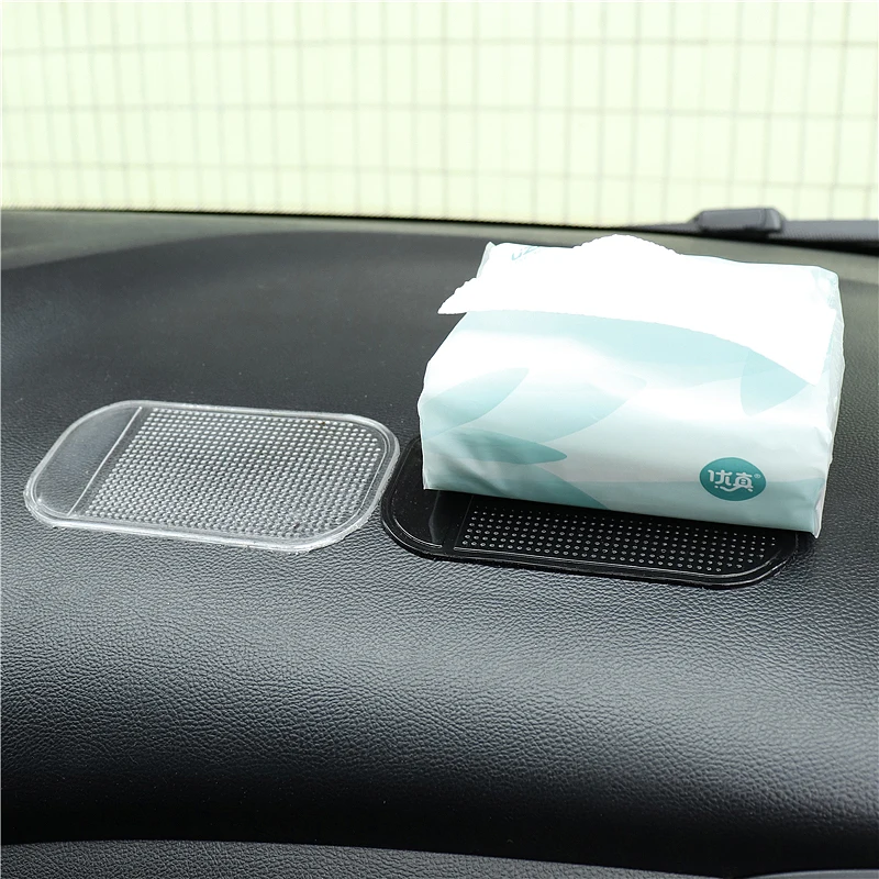 1 Pc Silicone Car Square Anti-skid Pad for Honda BMW Tesla Vw Universal Mat Car Dashboard Non Slip Grip Sticky Pad Phone Mat