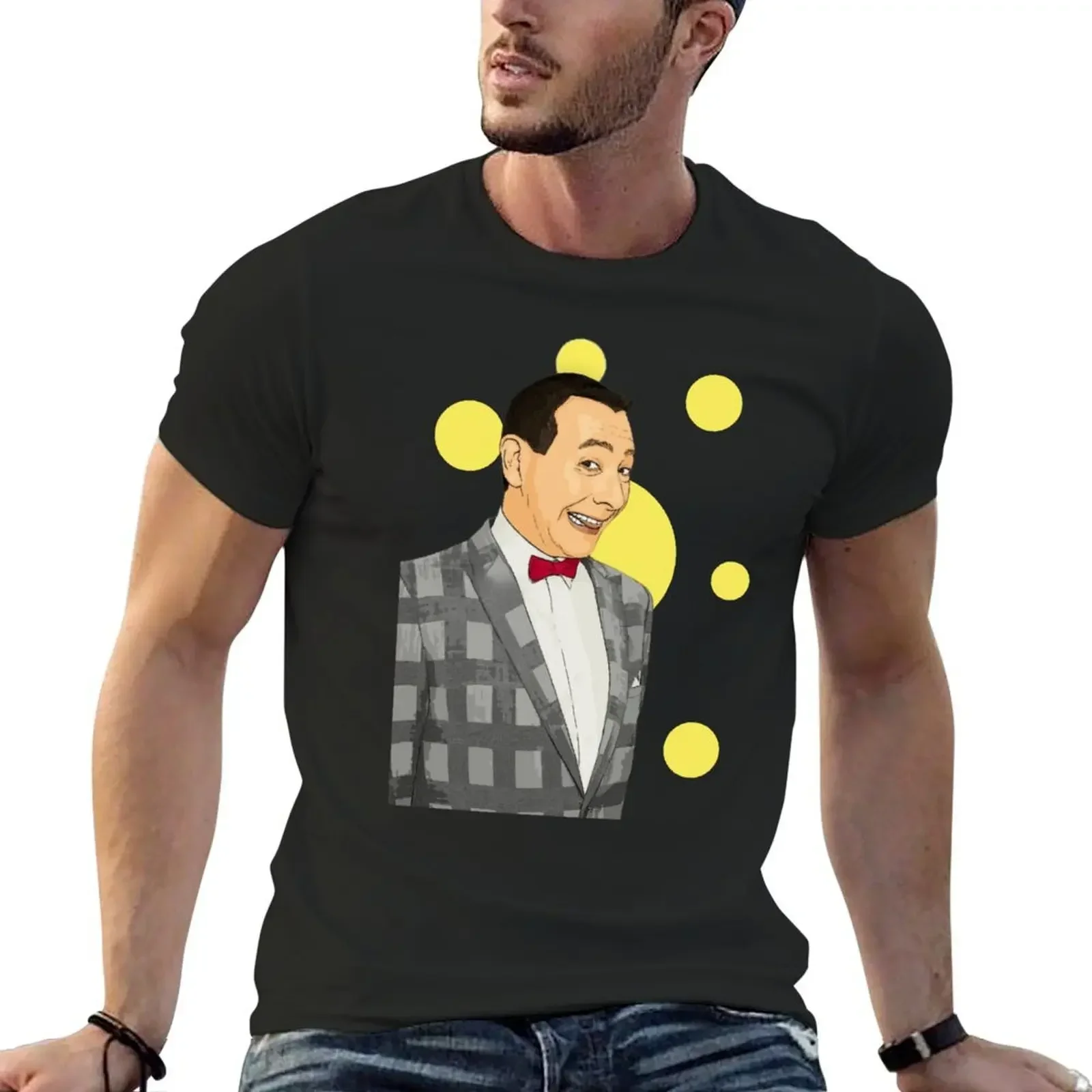 pee wee herman T-Shirt street wear graphic tee shirt mens funny t shirts