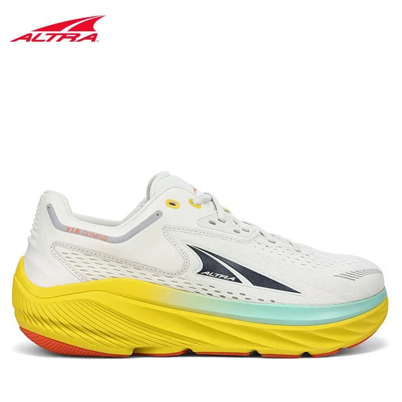 

ALTRA Via Olympus 2 Gray Yellow Men Women Running Shoes Non-slip Stretch Road Light sport Training Sneakers