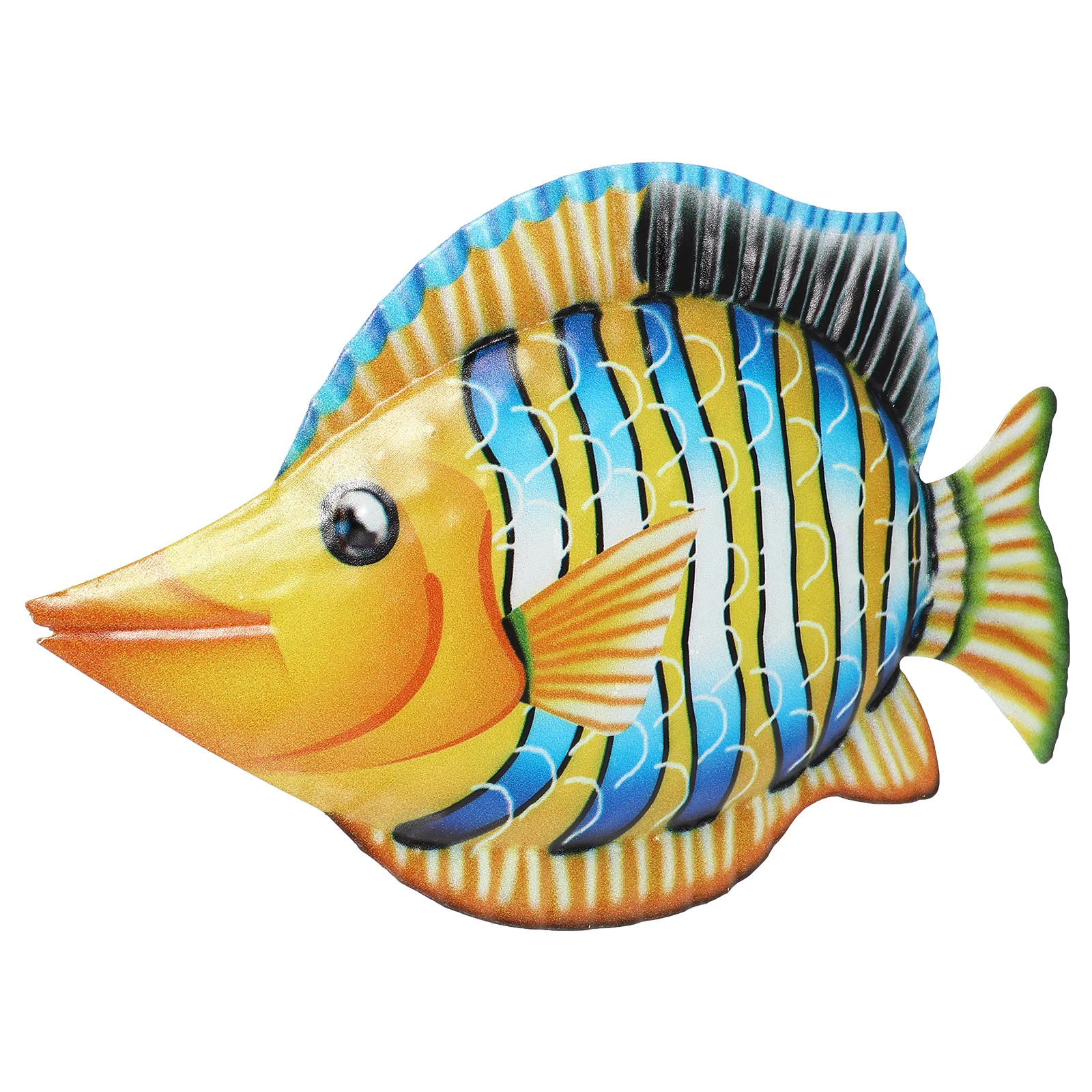 

1pc Iron Fish Decor Hanging Ornaments Wall Door Decorations Lightweight Vivid Colors Outdoor Indoor Use Gifts for Kids