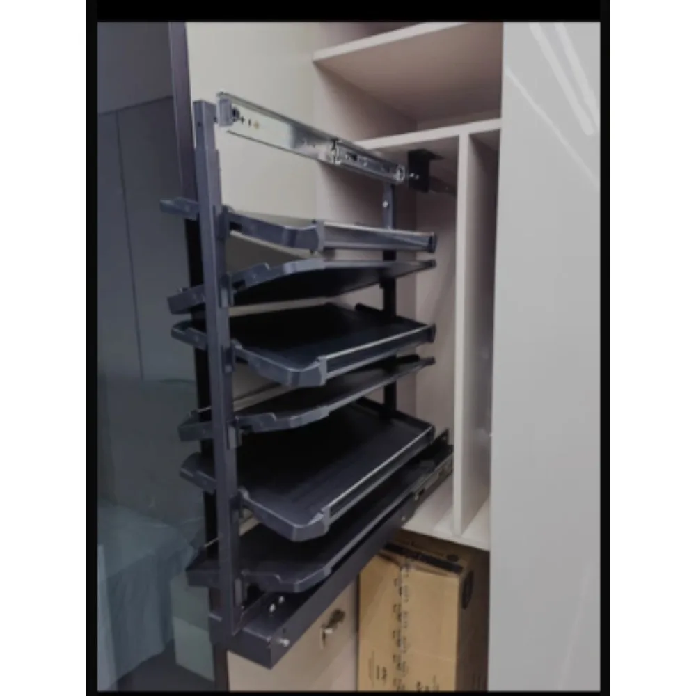 Telescopic Pull Out Shoe Rack Organizer Adjustable Expandable Cabinet Storage Shelf for Closet Wardrobe Deep Shallow Drawer