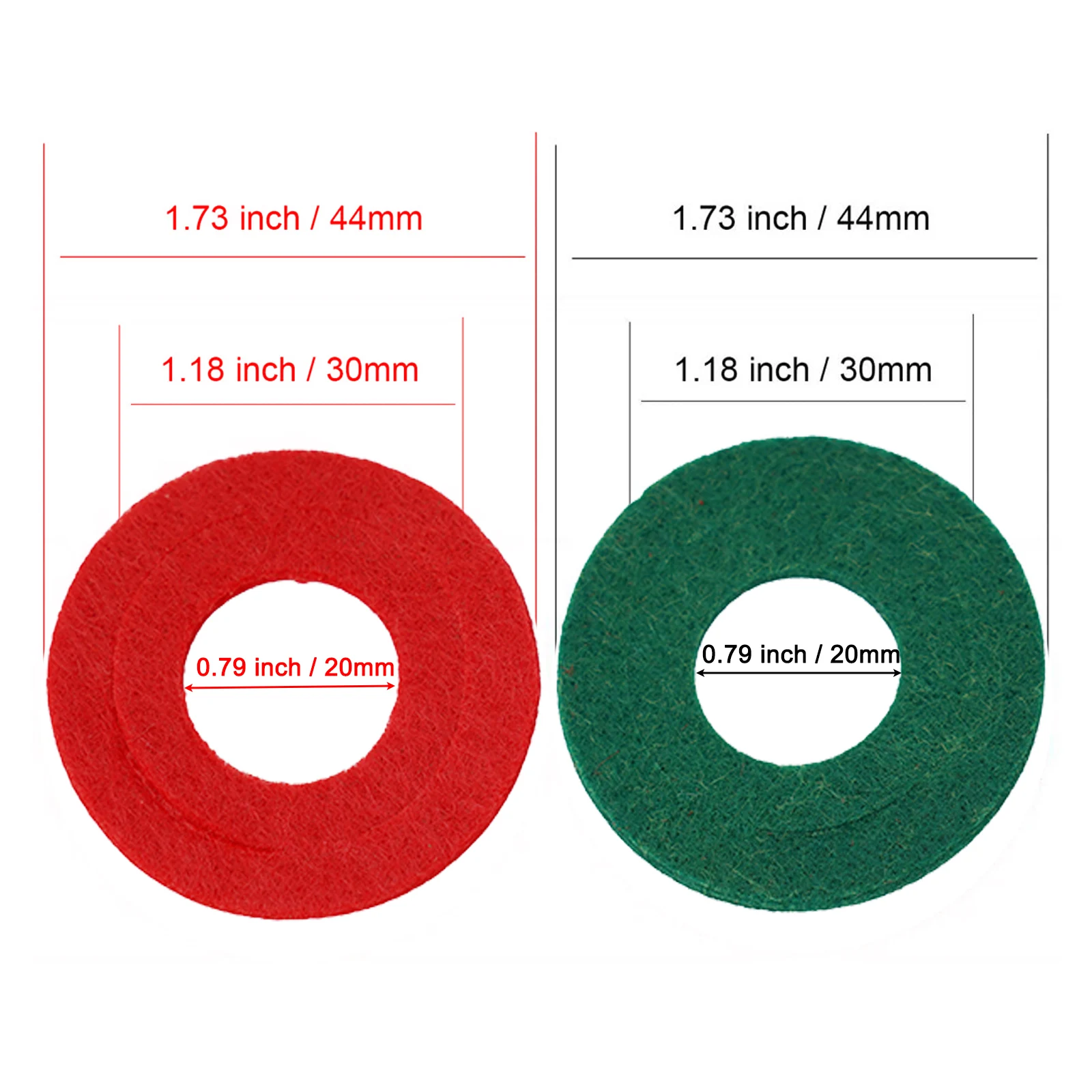 Battery Terminal Protector Auto Car Accessories Red+Green Replacement Thick Felt Fiber Vehicle Washer Ring Mat