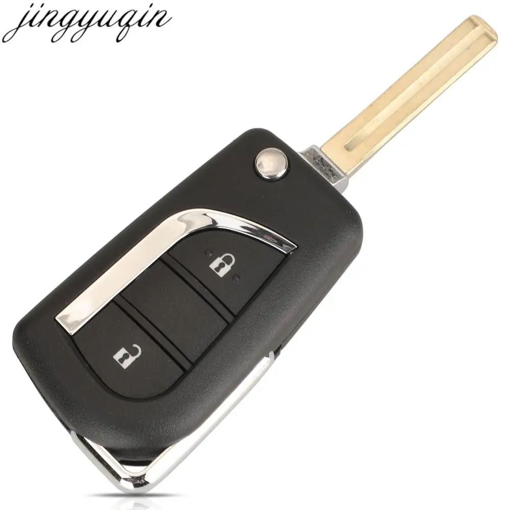 Jingyuqin 2BTNS Remote Car Key Alarm 433MHZ 8A Chip For Toyota Hilux 2015 2016 2017 2018 2019 2020 Yaris 2018-2022 YARis Cross