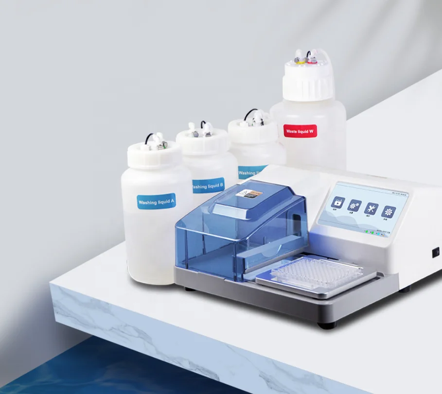3000 Automatic Elisa Microplate Washer 96 Well Plate Pre-Processing Equipments With 7 Inch Touch Screen