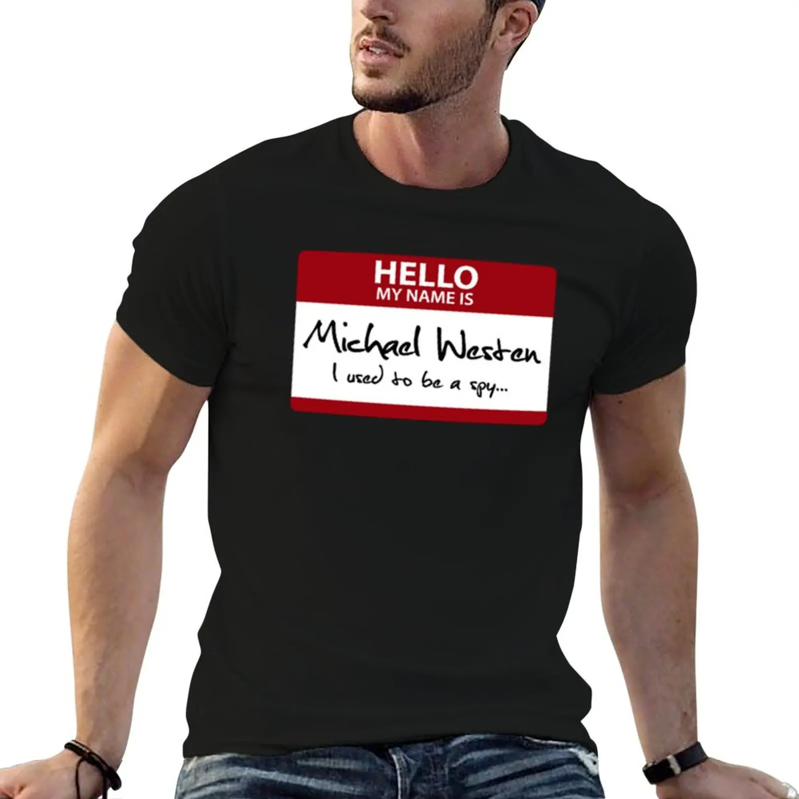 Nametag Parody Burn Notice - My Name Is Michael Westen Essential T-Shirt Simple Casual Short Sleeve Cotton T-Shirt