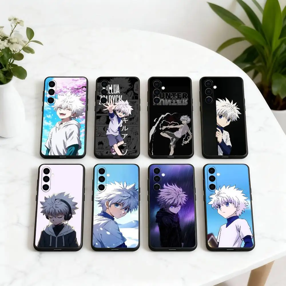 

H-Hunter K-Killua Z-Zoldyck H-Hunter-KZ Phone Case Black Silicone Soft For Samsung Galaxy A73,A72,A71,A70,A53,A52,A51