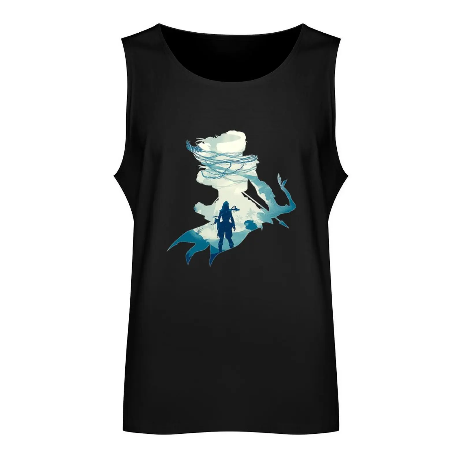 Horizon Zero Tank Top mens designer clothes male top sports vest anime top