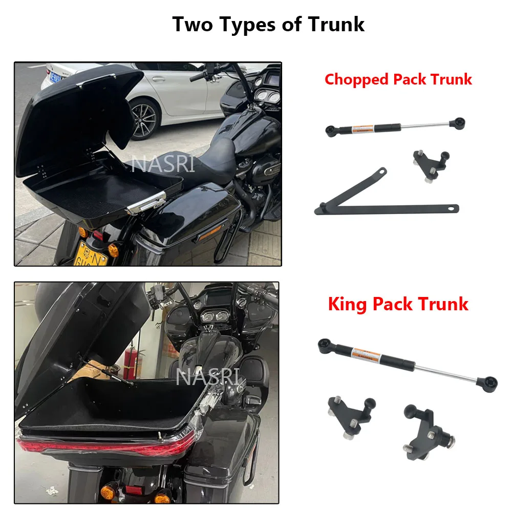 Motorcycle Accessories Tour Pack Trunk Support Rod Hydraulic Rod For Harley Touring Road Glide Road King Street Glide 2014-2023