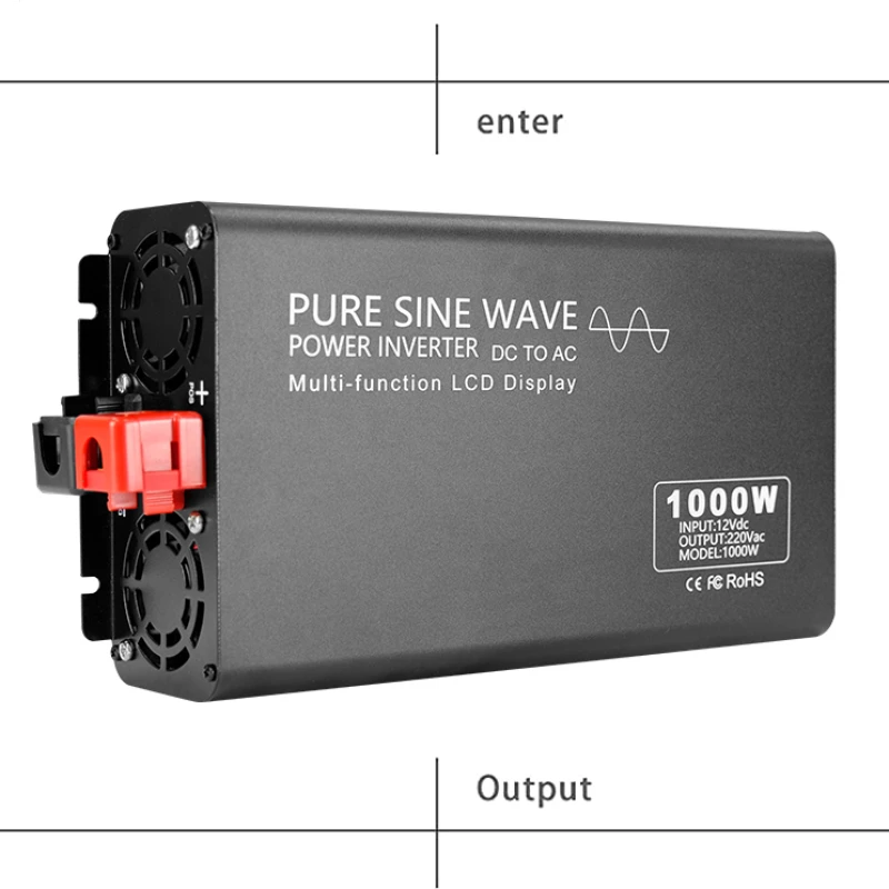 DC to AC 1000w power inverter circuit 12v 220v Pure Sine Wave 1kW Power Conversion Off Grid Inverter