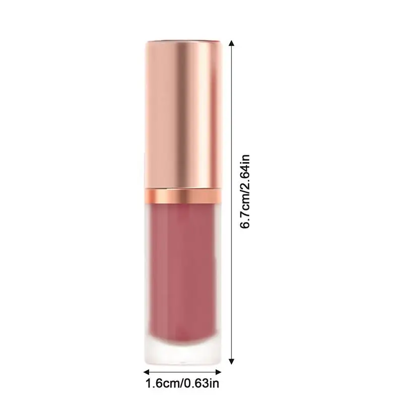 Rouge à Lèvres Hydratant Liquide Velours, Teinte Longue Durée, Anti-Adhésif, pour Fille et Femme, 256