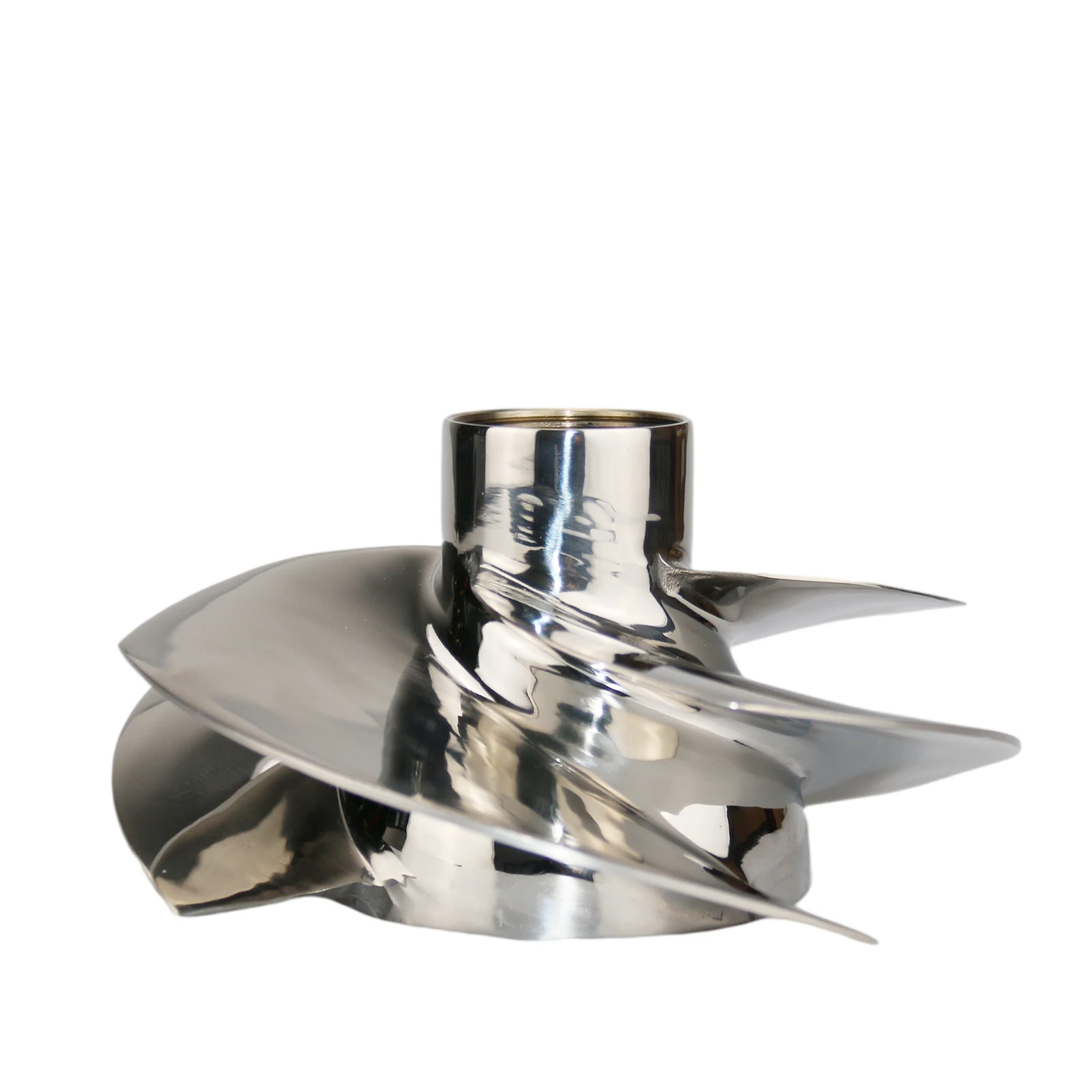 Boatman 155.5MM Jet Ski Impeller OEM: 267000940 Fit Sea-Doo Jet-Ski GTI LTD/SE 15 Jet-Ski Propeller 4- Blades Polished ，2008-New